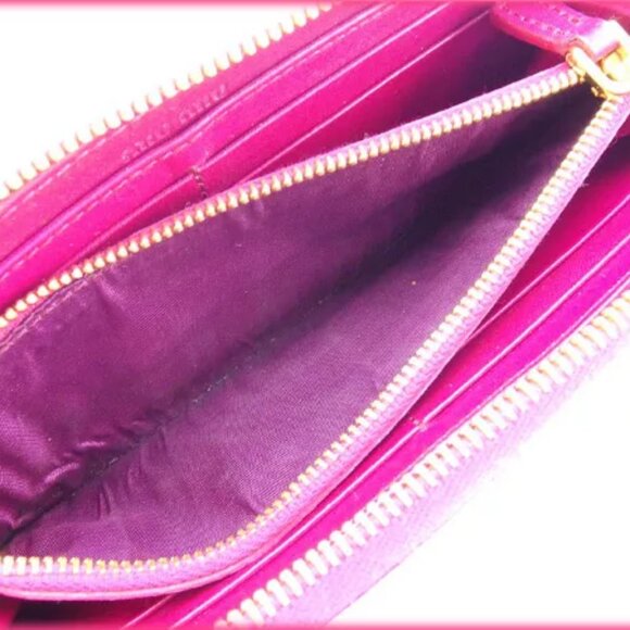 miumiu Wallet Purse Long Wallet Pink Woman Authentic Used - Picture 5 of 5